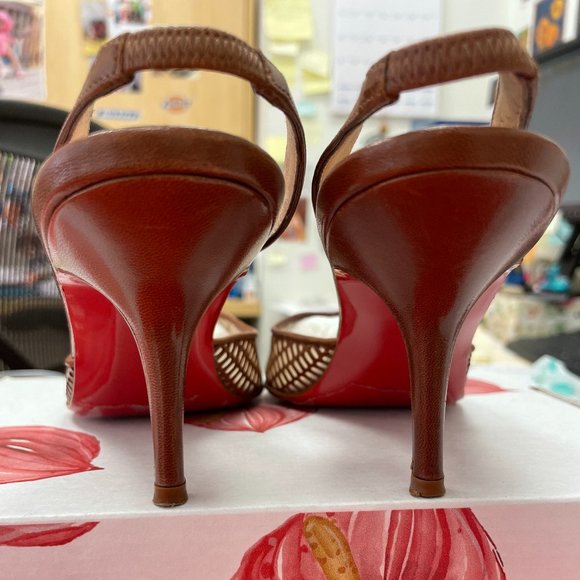 Christian Louboutin Quadrilette 37 Mesh Sandals - Picture 5 of 8